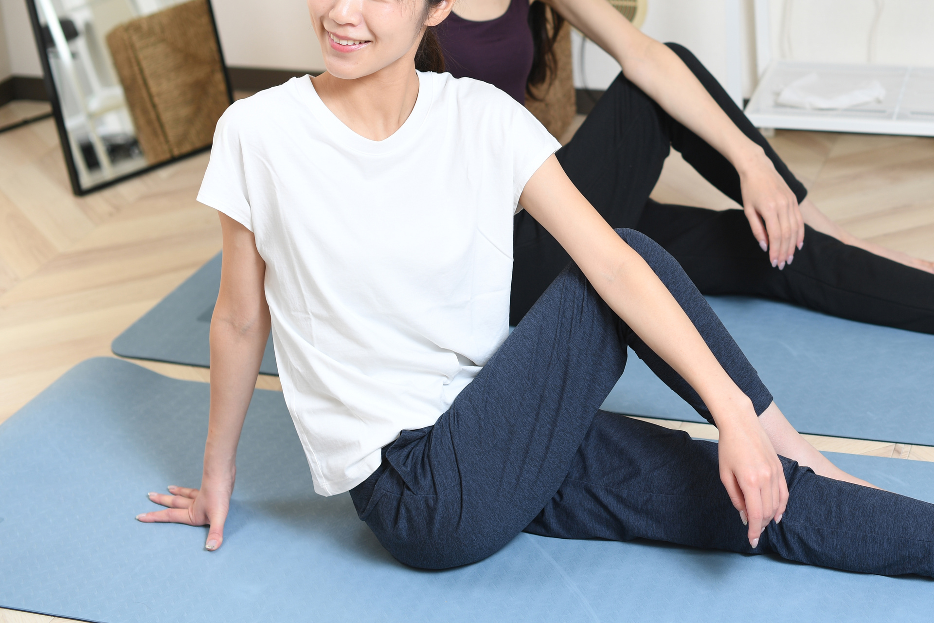 ストレッチ法を伝授 | 山口のピラティスならfitness studio roots